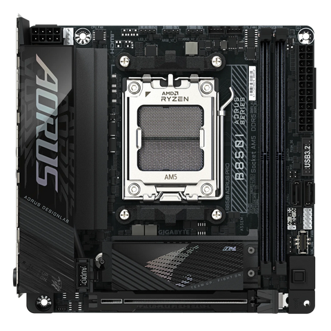 Gigabyte B850I AORUS PRO – Mini‑ITX, DDR5 8400, PCIe 5.0, Wi‑Fi 7