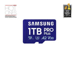 Samsung PRO Plus 1 TB microSDXC + Adapter – UHS‑I, 180/130 MB/s, A2, U3, V30