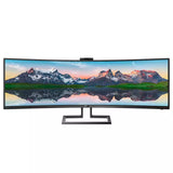 Philips 49" Sveigður tölvuskjár, 5120x1440, innbyggð vefmyndavél, 499P9H