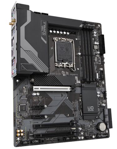 Gigabyte Z790 UD AX DDR5, LGA1700, 4xDDR5, 6xSATA3, 3xM.2 4.0 x4 NVMe, 2.5Gb netkort, WiFi 6E, Bluetooth 5.3, 3 ára ábyrgð
