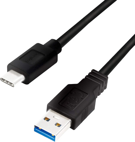 LogiLink USB-C 3.2  yfir í USB A svartur 1 metra kapall