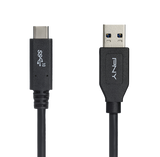 PNY USB-A yfir í USB-C 3.1 svartur 1 metra kapall