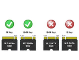 LC Power USB 3.2 Gen 2x2, USB-C hýsing fyrir NVMe M.2 SSD diska, allt að 20 Gb/s
