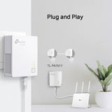 TP-Link Powerline Gigabit 1000Mbps net yfir rafmagn, tveir í pakka