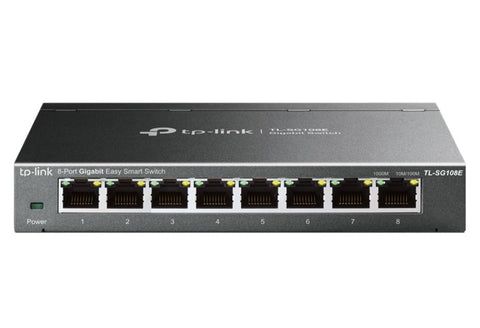 TP-Link 8-Porta Easy Smart Gigabit Switch með QoS, IGMP og IPTV fyrir fleiri myndlykla