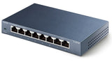 TP-Link 8-Porta Gigabit Switch með QoS, IGMP og IPTV fyrir fleiri myndlykla