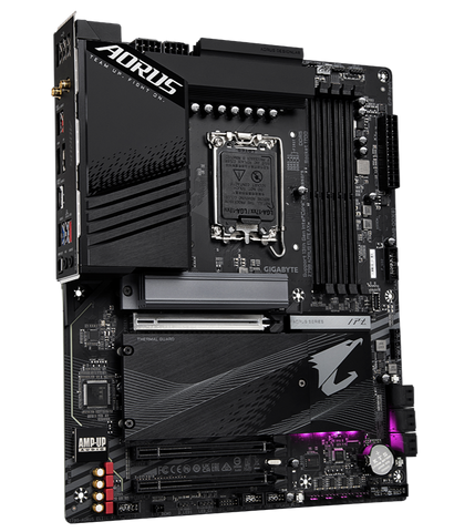 Gigabyte Z790 AORUS ELITE AX DDR5, LGA1700, 4xDDR5, 6xSATA3, 4xM.2 4.0 x4 NVMe, 2.5Gb netkort, WiFi 6E, Bluetooth 5.3, 3 ára ábyrgð