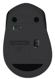 Logitech M330 SILENT PLUS, svört þráðlaus mús með örlitlum USB móttakara
