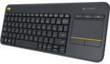 Logitech K400 Plus þráðlaust lyklaborð með snertimús - US lyklasett