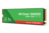 Western Digital WD Green SN3000 1TB, M.2 2280, PCIe 4.0 x4 NVMe, 5,000/4,200 MB/s