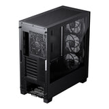 Phanteks XT Pro Ultra. Svartur með 4x ARGB viftum og skyggðu gleri