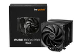 beQuiet! PURE ROCK PRO 3 Black örgjörvakæling með 2x12cm hljóðlátum viftum, fyrir AM4/AM5 og LGA1700/1200/115X/1851
