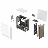 Fractal Design North XL hvítur EATX turnkassi með glerhlið