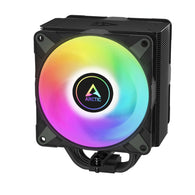 Arctic Freezer 36 A-RGB svört örgjörvakæling með 2x 12cm hljóðlátum A-RGB viftum, fyrir AM4/AM5 og LGA1700/LGA1851