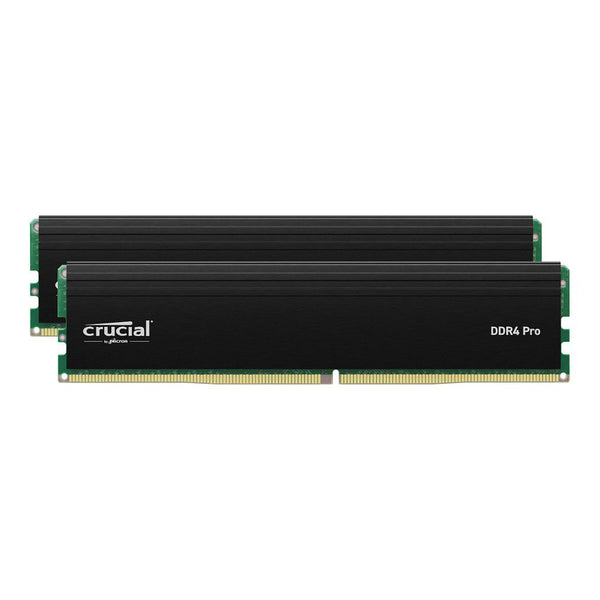 Crucial Pro 64GB (2×32GB) DDR4 3200MHz CL22, Intel XMP 2.0 vinnsluminni með lífstíðarábyrgð