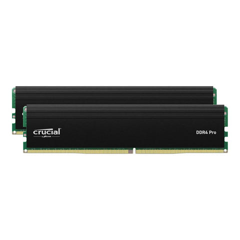 Crucial Pro 64GB (2×32GB) DDR4 3200MHz CL22, Intel XMP 2.0 vinnsluminni með lífstíðarábyrgð