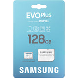 Samsung EVO Plus 128GB microSDXC + Adapter – UHS‑I, 160MB/s, A2, U3, V30, 4KHD