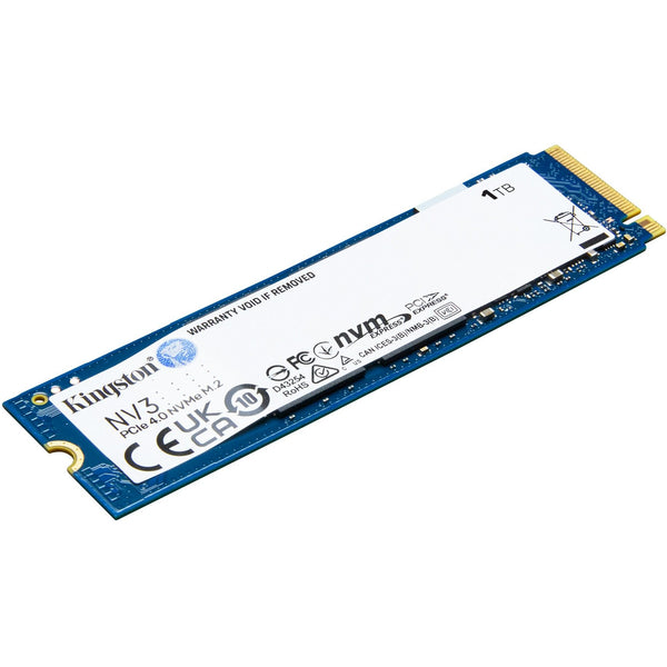 Kingston 1TB NV3 PCIe NVMe 4.0 SSD M.2, 6000/4000MB/s, 3 ára ábyrgð