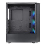 Thermaltake S200 TG ARGB  Svartur/mesh með 3x viftum og skyggðu gleri