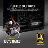 Corsair RM850x Modular aflgjafi 80plus gold. 10 ára ábyrgð