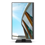 AOC Q24P2Q 23.8" IPS, 2560×1440 (QHD), 75 Hz, 4 ms, DisplayPort 1.2 + HDMI 1.4 + VGA, USB 3.2 hub, innbyggðir hátalarar, hæðarstillanlegur