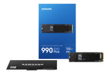 Samsung 990 EVO Plus 4TB – M.2 2280, PCIe 5.0 x2 / 4.0 x4, 7.250/6.300 MB/s, 5 ára ábyrgð