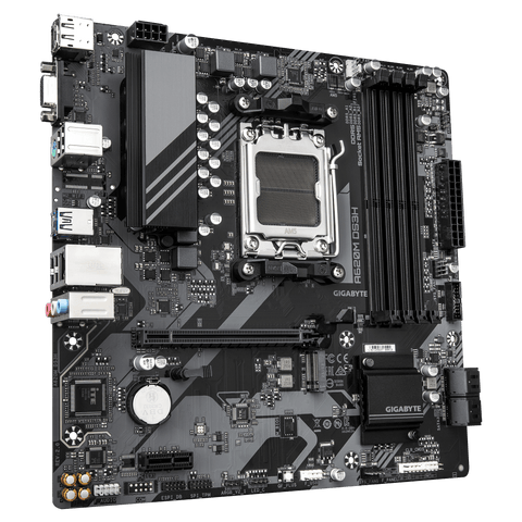 Gigabyte A620M DS3H AM5, 4x DDR5, mATX, 1× M.2, 4× SATA, GbE, 3 ára ábyrgð