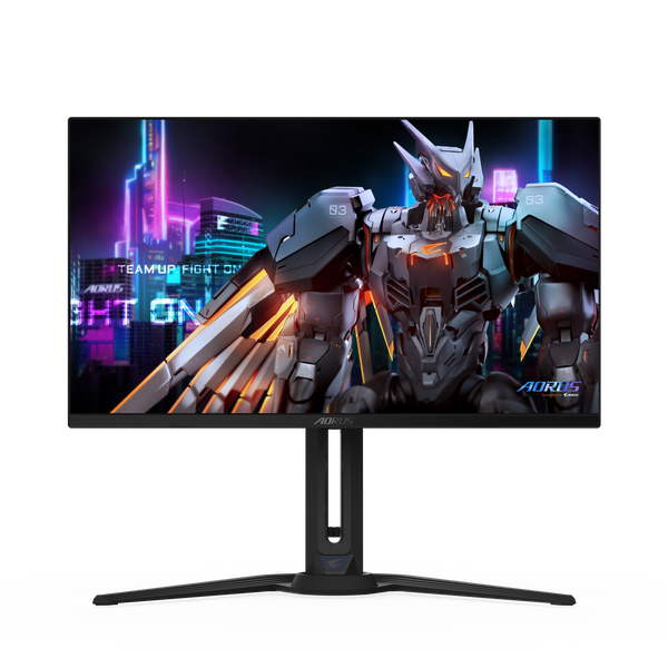 Gigabyte 27" AORUS FO27Q3 leikjaskjár, QD-OLED, 360Hz, QHD 2560x1440, 1ms, USB-C, DisplayPort & HDMI, KVM Switch