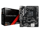 ASRock B450M-HDV – AM4, 2x DDR4, mATX, 1× M.2, 4× SATA3, HDMI/DVI-D/D-Sub, Gigabit LAN