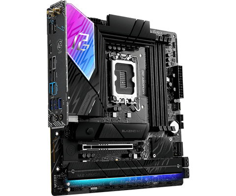 ASRock B860M Lightning WiFi, LGA1851, 4x DDR5, mATX, 4× M.2, Thunderbolt 4, Wi-Fi 6E, 2.5G LAN móðurborð
