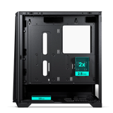 Phanteks Eclipse G370A Tempered gler, svartur/mesh með þremur ARGB viftum