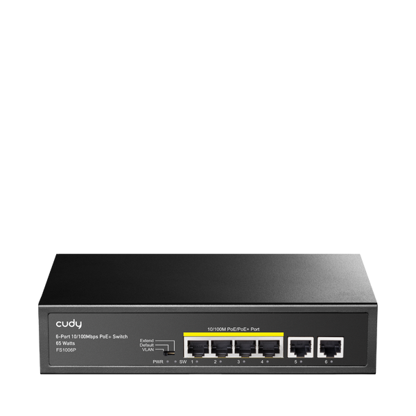 Cudy 6 porta 10/100Mbit PoE Switch