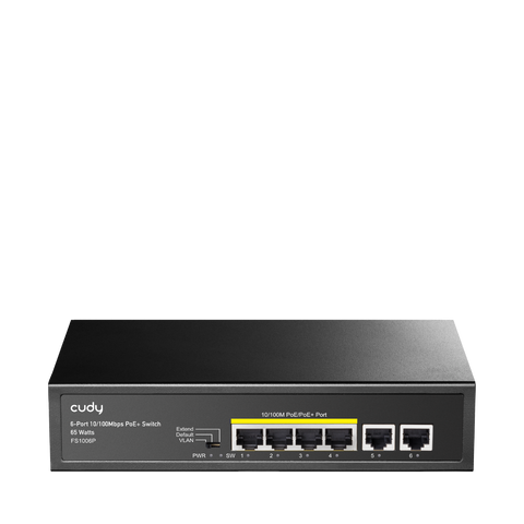 Cudy 6 porta 10/100Mbit PoE Switch