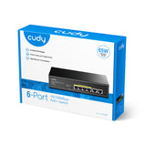 Cudy 6 porta 10/100Mbit PoE Switch