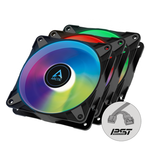 ARCTIC P12 PWM PST A-RGB 0dB – 3stk af viftum