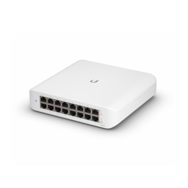 Ubiquiti UniFi Switch Lite 16 PoE (USW-Lite-16-PoE) – 16 porta sviss með 8x PoE+ tengjum