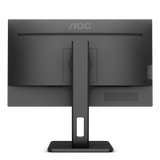 AOC Q24P2Q 23.8" IPS, 2560×1440 (QHD), 75 Hz, 4 ms, DisplayPort 1.2 + HDMI 1.4 + VGA, USB 3.2 hub, innbyggðir hátalarar, hæðarstillanlegur