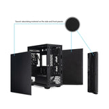 Chieftec Vita Pro Mini hljóðeinangraður svartur mATX tölvukassi