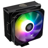 Kolink Umbra EX180 ARGB svört örgjörvakæling með 12cm hljóðlátri A-RGB viftu, fyrir AM4/AM5 og LGA1700/LGA1200/115x