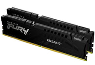 Kingston 16GB (2x8GB) DDR5 5600MHz, FURY Beast CL40, lífstíðarábyrgð