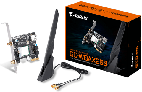 Gigabyte AORUS 2400Mbps þráðlaust netkort með Wi-Fi 6 og Bluetooth 5.1