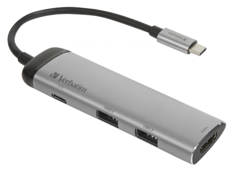 Verbatim USB-C tengikví með HDMI tengi, 2xUSB3.0, USB-C