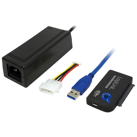 LogiLink USB 3.0 breytir yfir í 2.5" og 3.5" diska og geisladrif