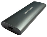 LC Power USB 3.2 Gen 2x1, USB-C hýsing fyrir NVMe/SATA M.2 SSD diska, allt að 10 Gb/s