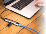 Verbatim USB-C tengikví með HDMI tengi, 2xUSB3.0, USB-C og Gigabit netkorti
