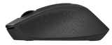 Logitech M330 SILENT PLUS, svört þráðlaus mús með örlitlum USB móttakara